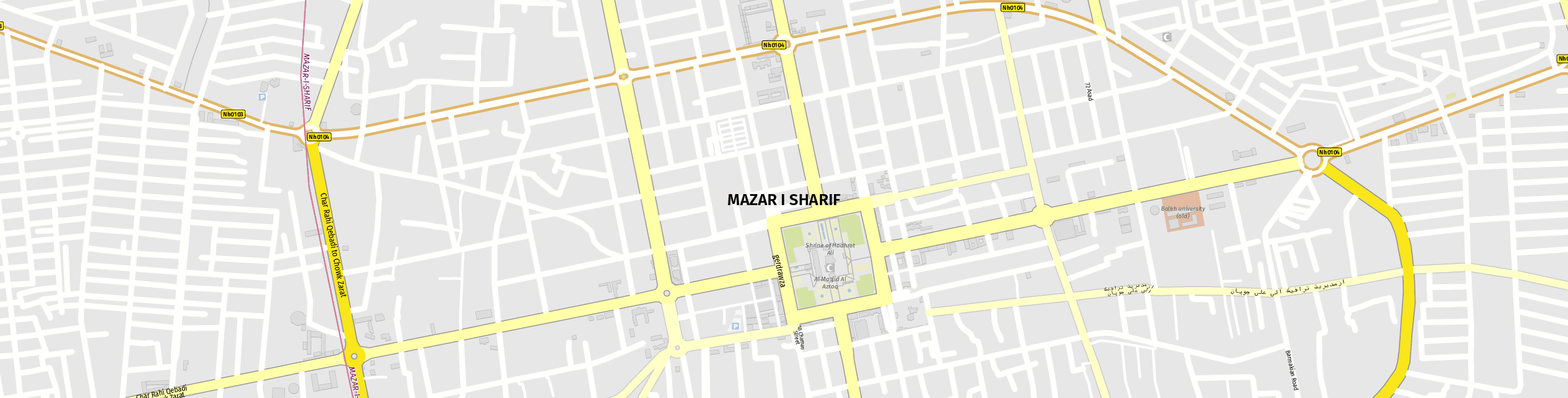 Stadtplan Mazari Sharif zum Downloaden.