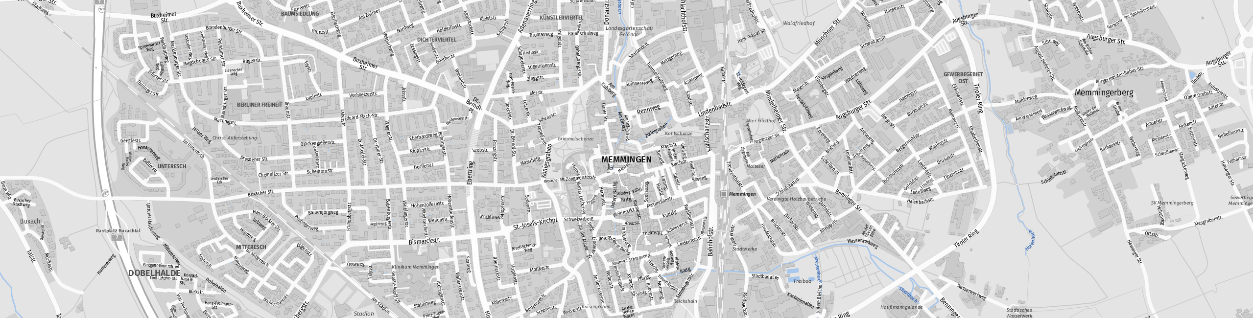 Stadtplan Memmingen zum Downloaden.