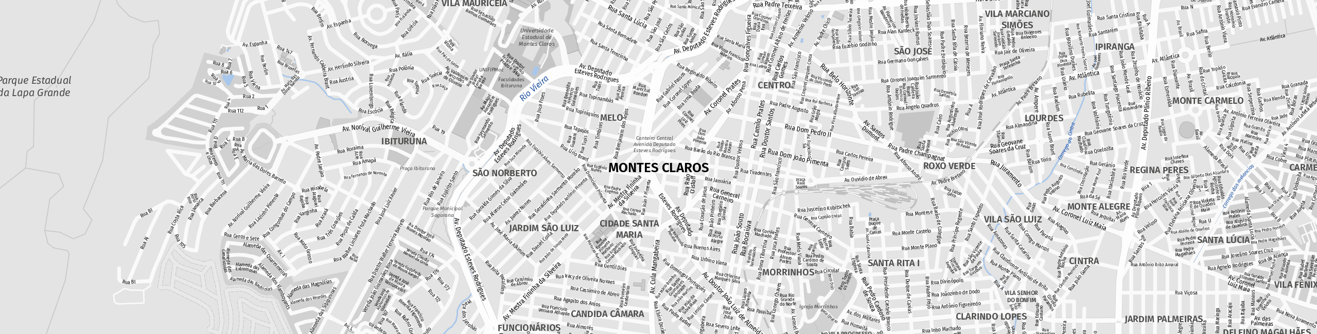 Stadtplan Montes Claros zum Downloaden.