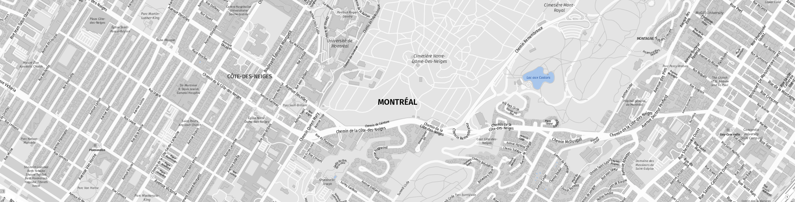 Stadtplan Montreal zum Downloaden.