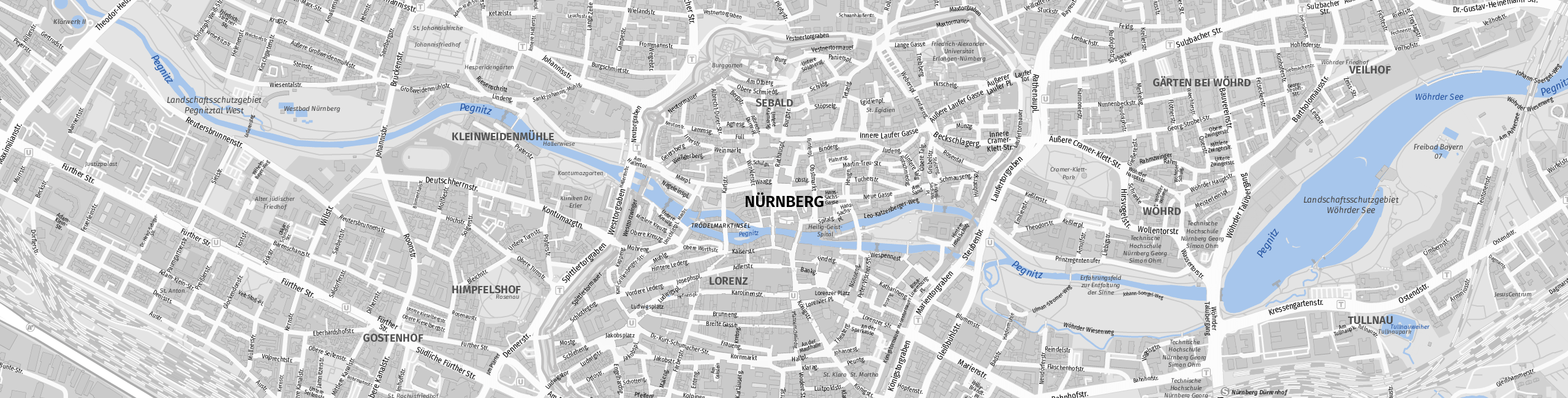 Stadtplan Nürnberg zum Downloaden.