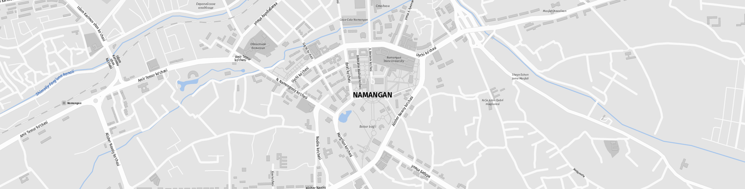 Stadtplan Namangan zum Downloaden.