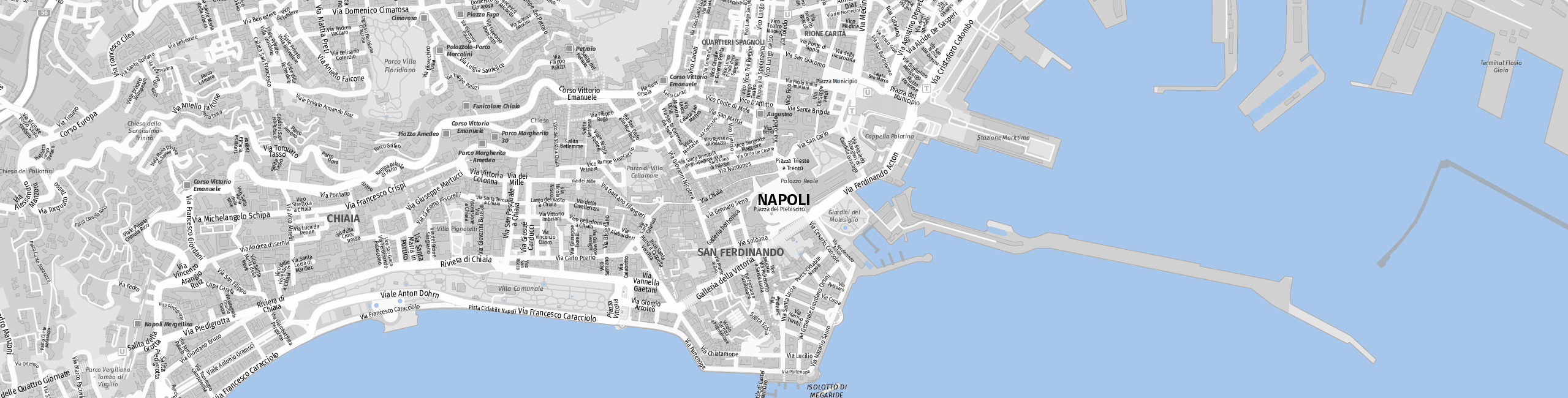 Stadtplan Napoli zum Downloaden.
