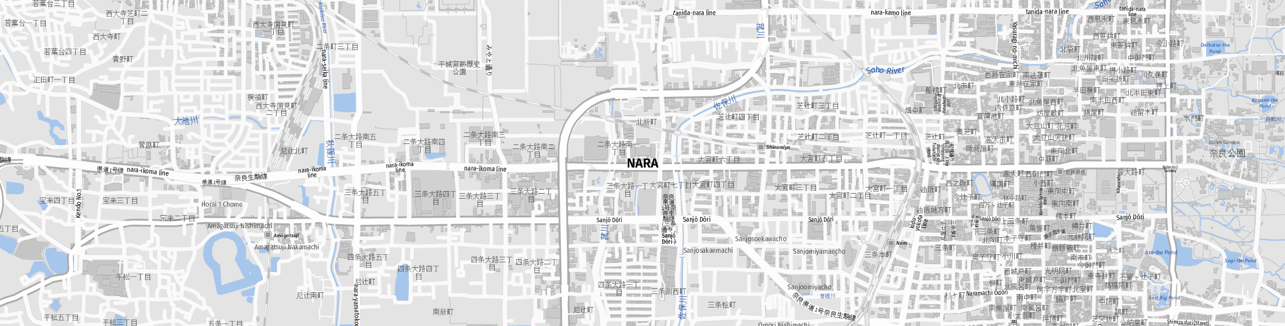 Stadtplan Nara zum Downloaden.
