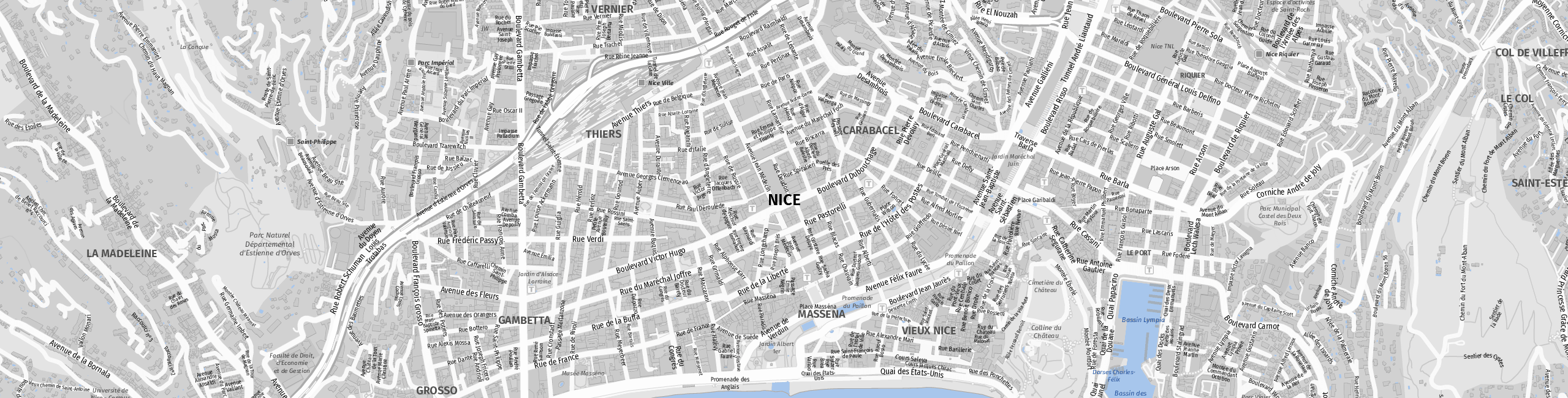 Stadtplan Nice zum Downloaden.