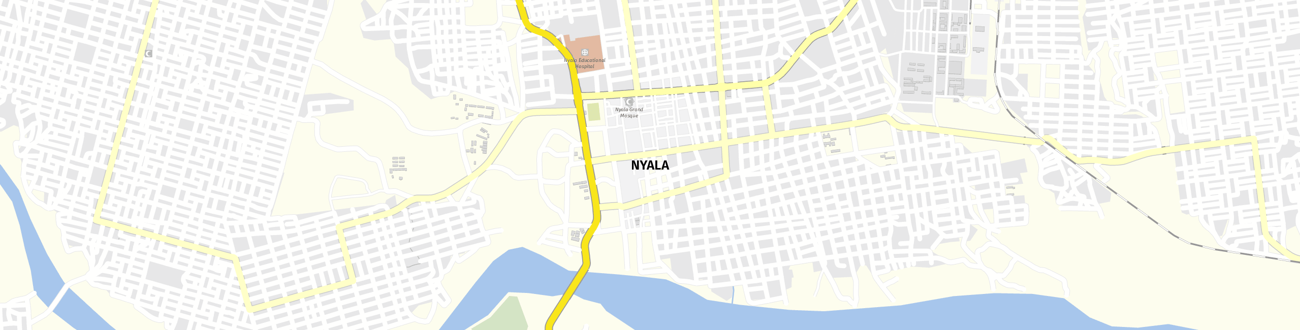 Stadtplan Nyala zum Downloaden.