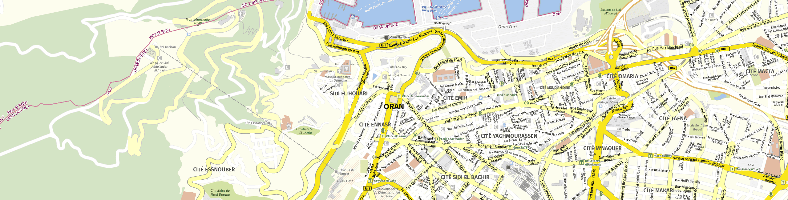 Stadtplan Oran zum Downloaden.