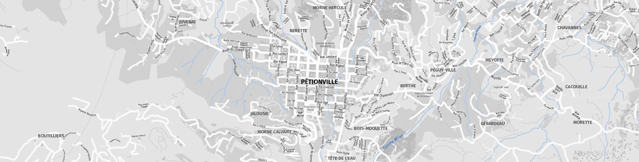 Stadtplan Pétionville zum Downloaden.