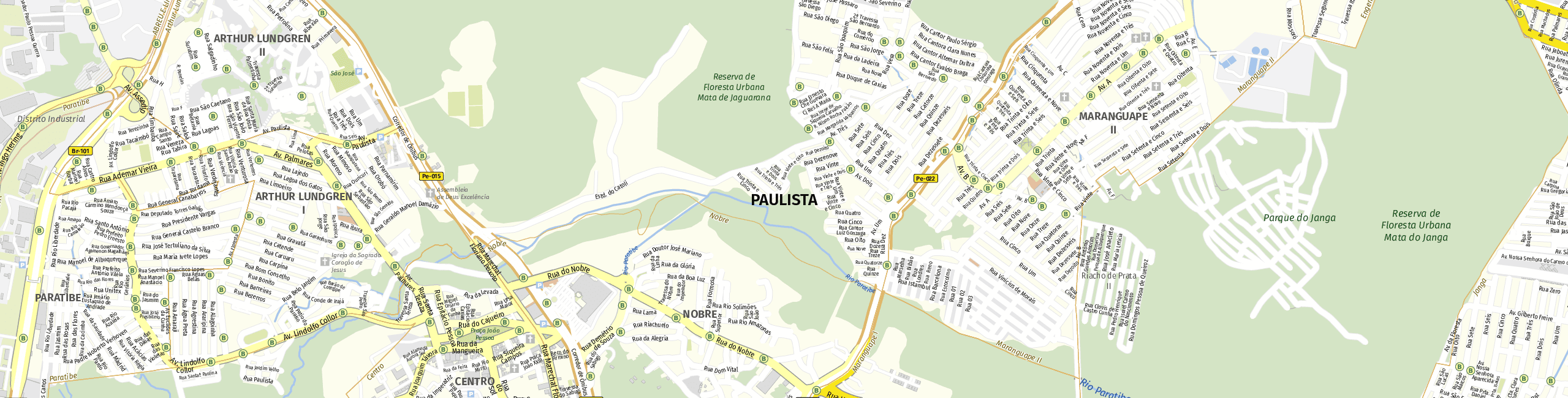 Stadtplan Paulista zum Downloaden.