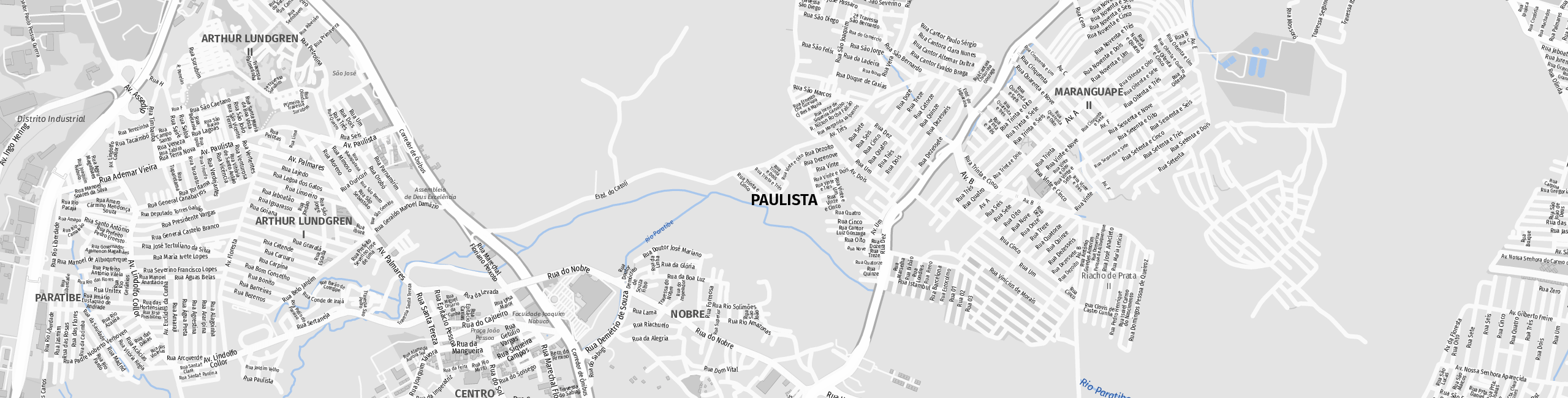 Stadtplan Paulista zum Downloaden.