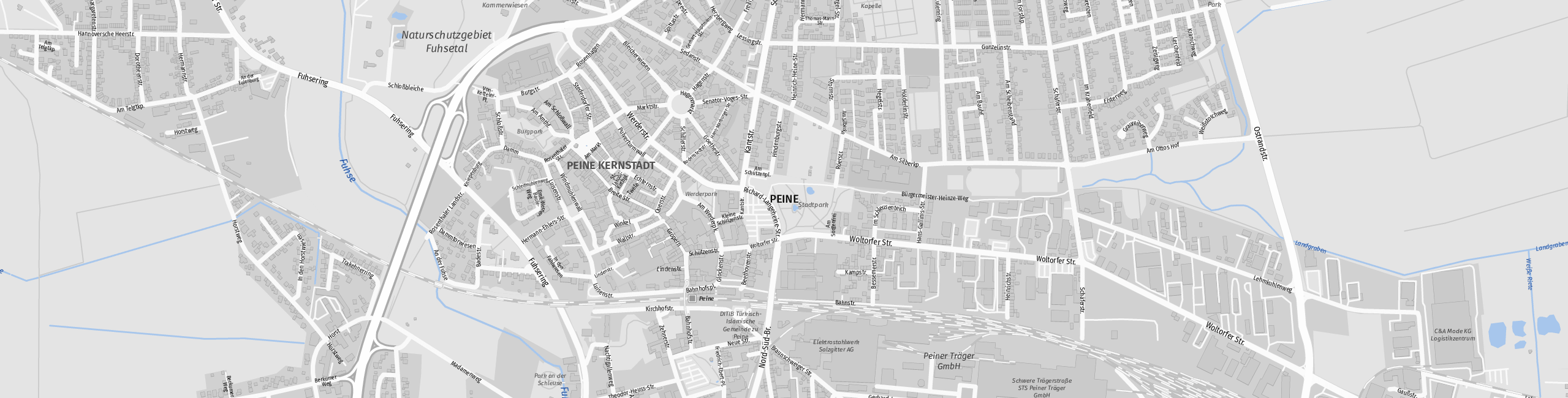 Stadtplan Peine zum Downloaden.