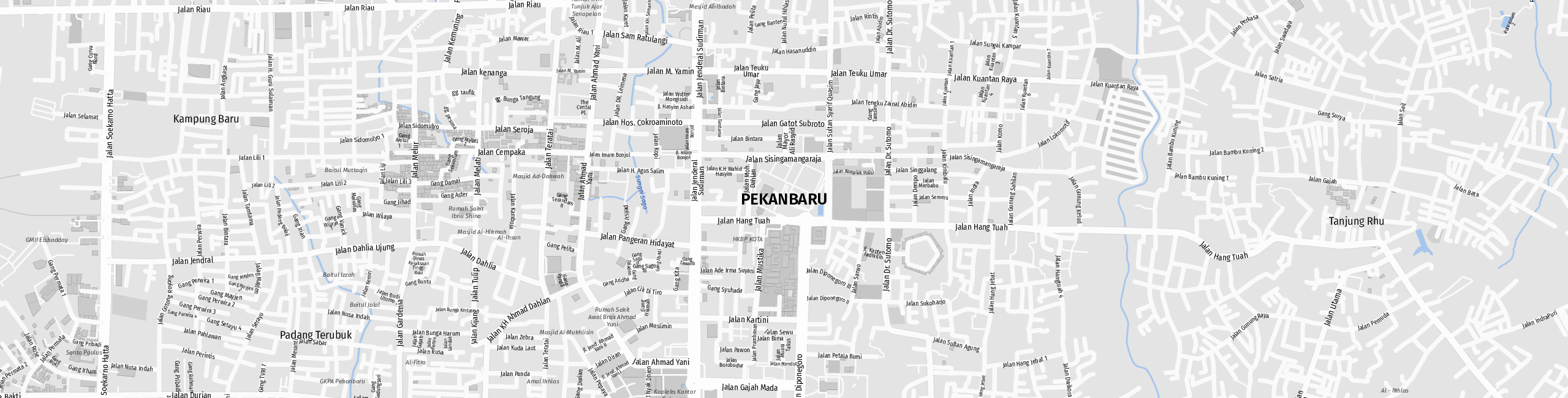 Stadtplan Pekanbaru zum Downloaden.