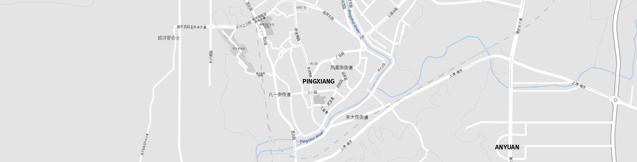 Stadtplan Pingxiang zum Downloaden.