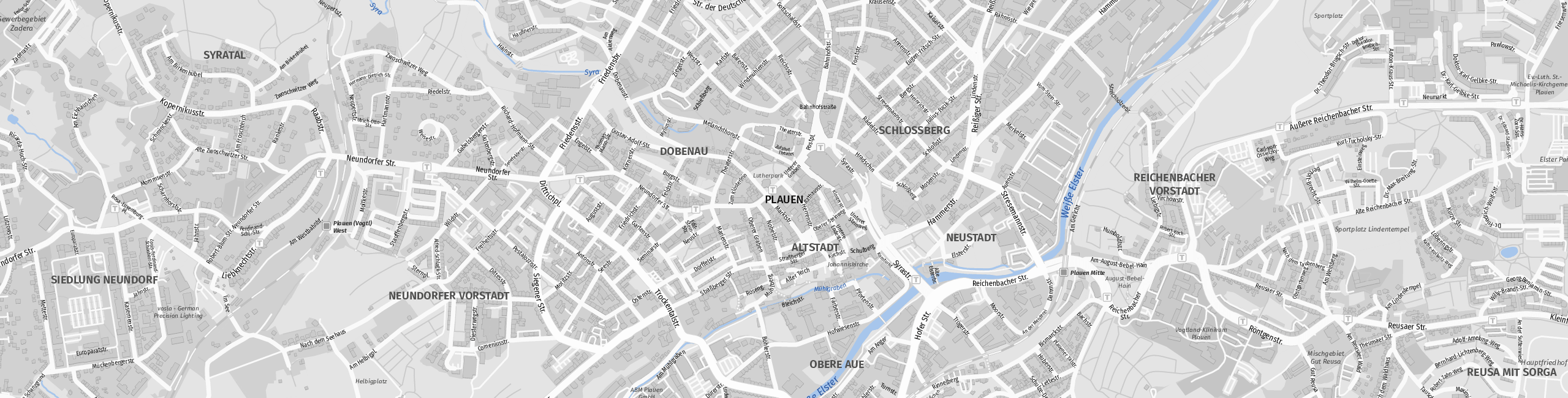 Stadtplan Plauen zum Downloaden.