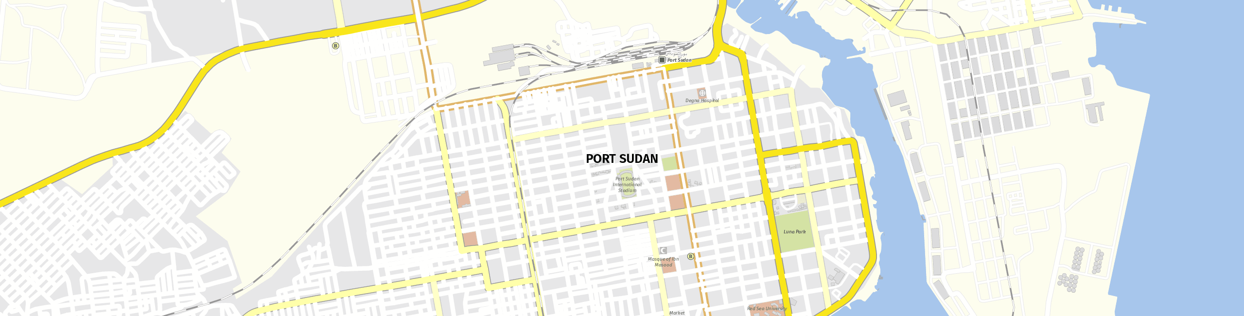 Stadtplan Bur Sudan zum Downloaden.