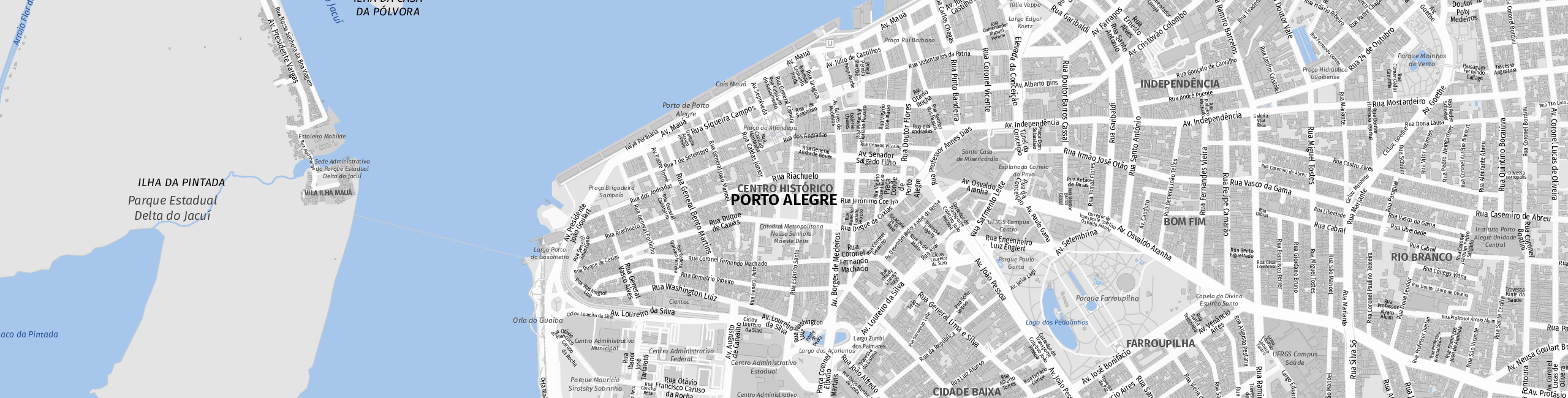Stadtplan Porto Alegre zum Downloaden.