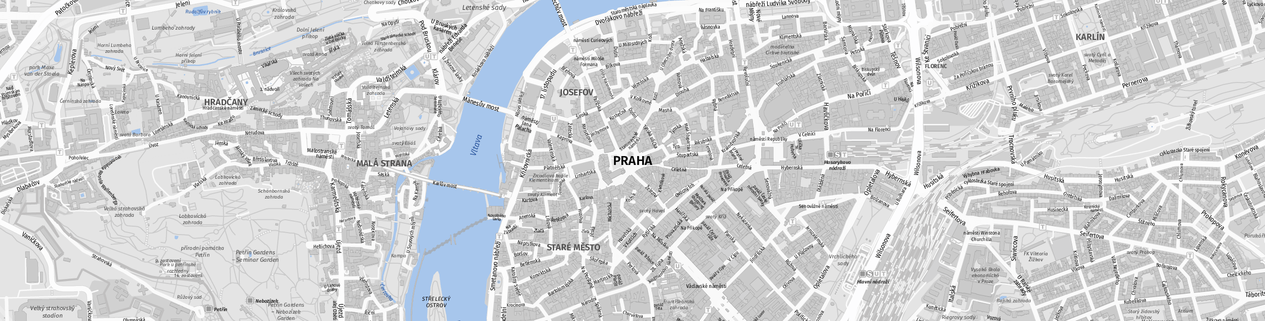 Stadtplan Prag zum Downloaden.