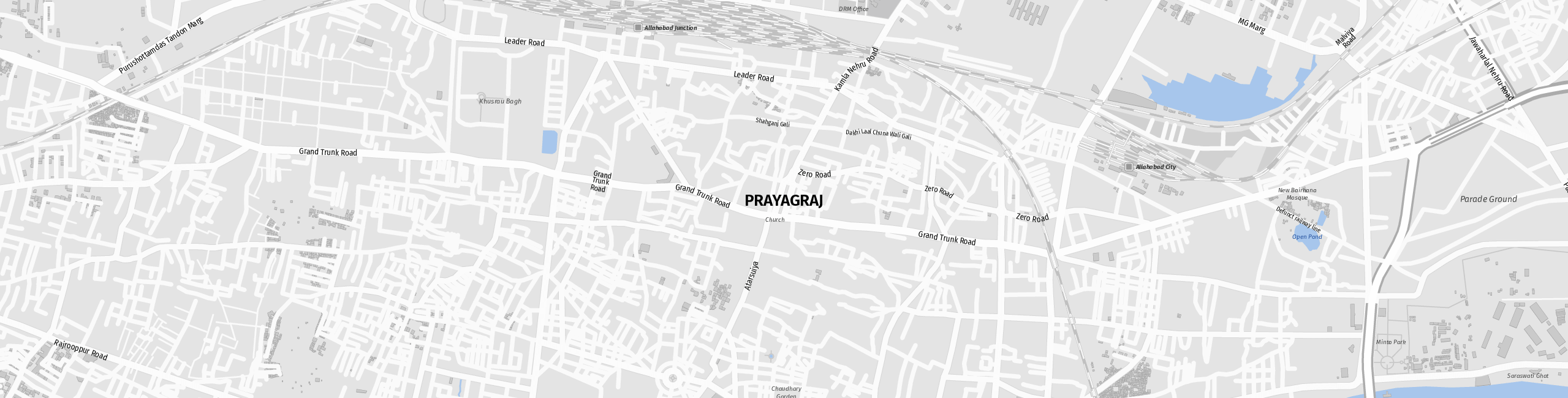 Stadtplan Prayagraj zum Downloaden.