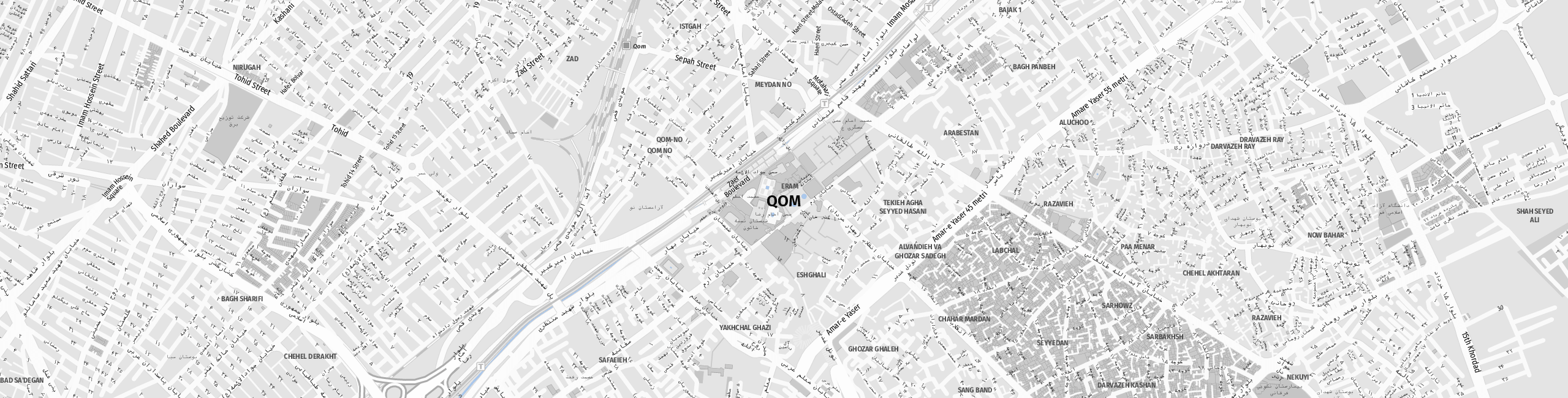 Stadtplan Ghom zum Downloaden.