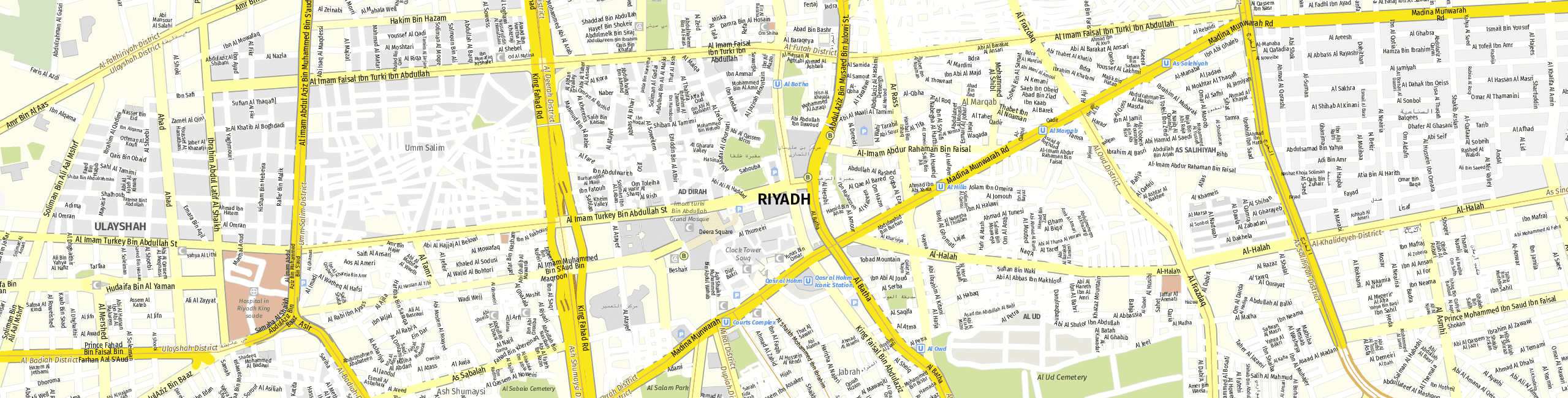 Stadtplan Riyadh zum Downloaden.