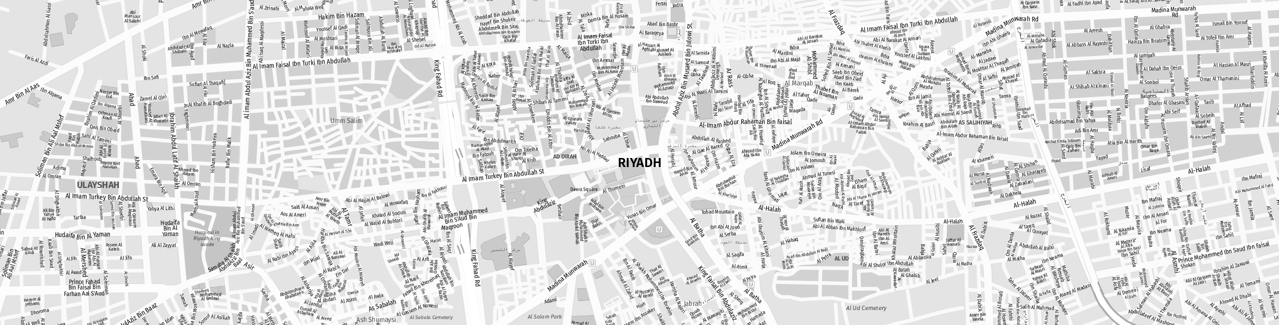 Stadtplan Riyadh zum Downloaden.