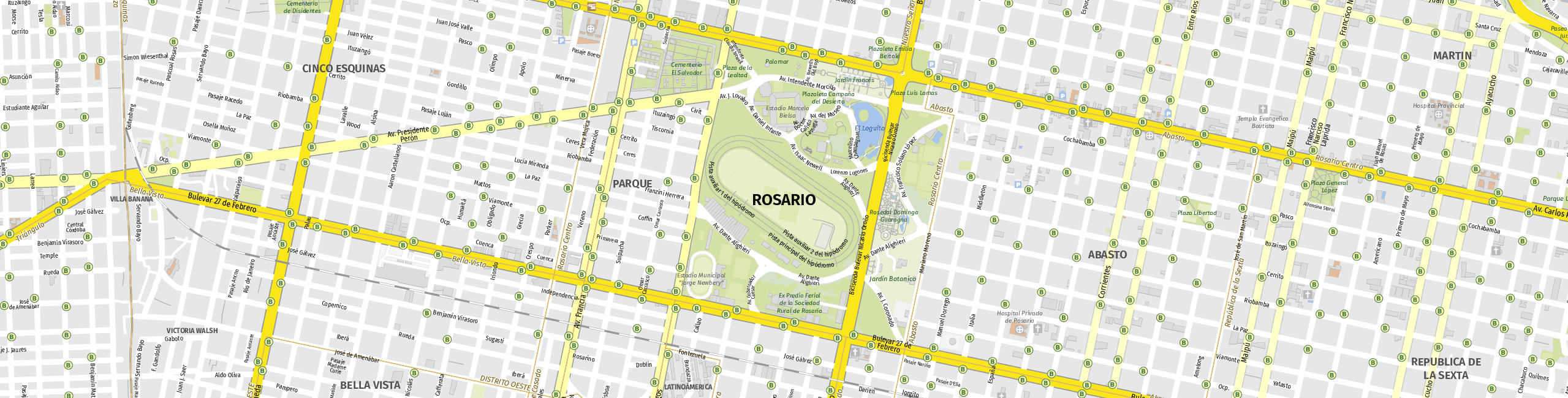 Stadtplan Rosario zum Downloaden.