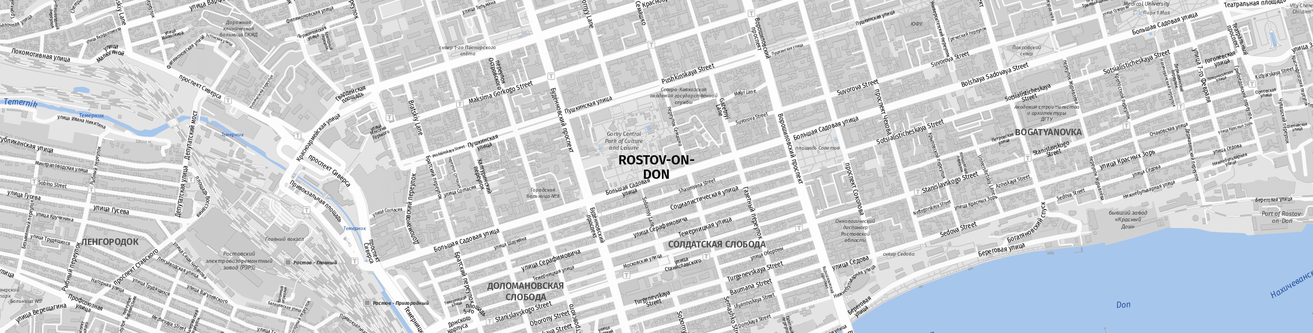 Stadtplan Rostov-on-Don zum Downloaden.