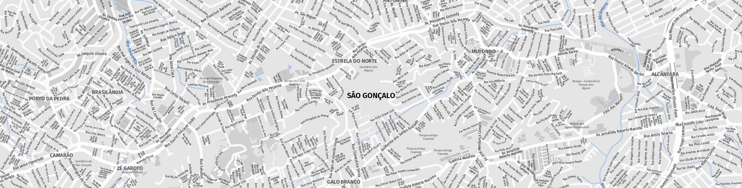 Stadtplan São Gonçalo zum Downloaden.