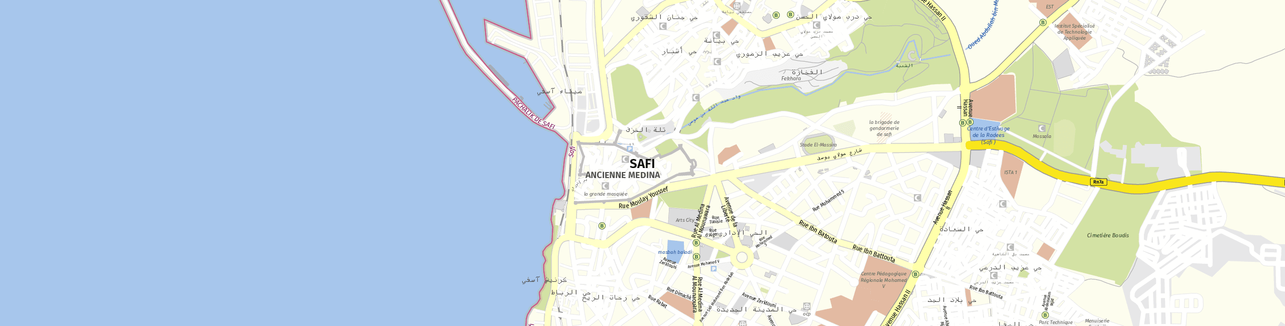 Stadtplan Safi zum Downloaden.