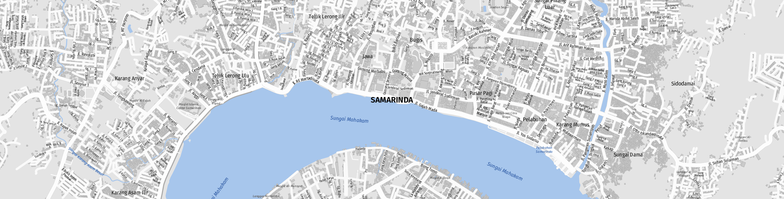 Stadtplan Samarinda zum Downloaden.