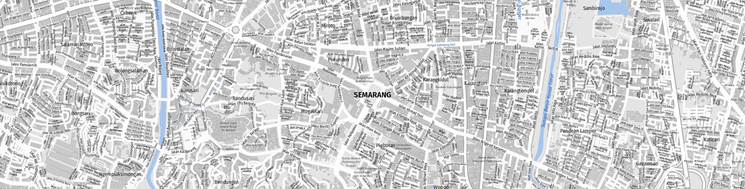 Stadtplan Semarang zum Downloaden.
