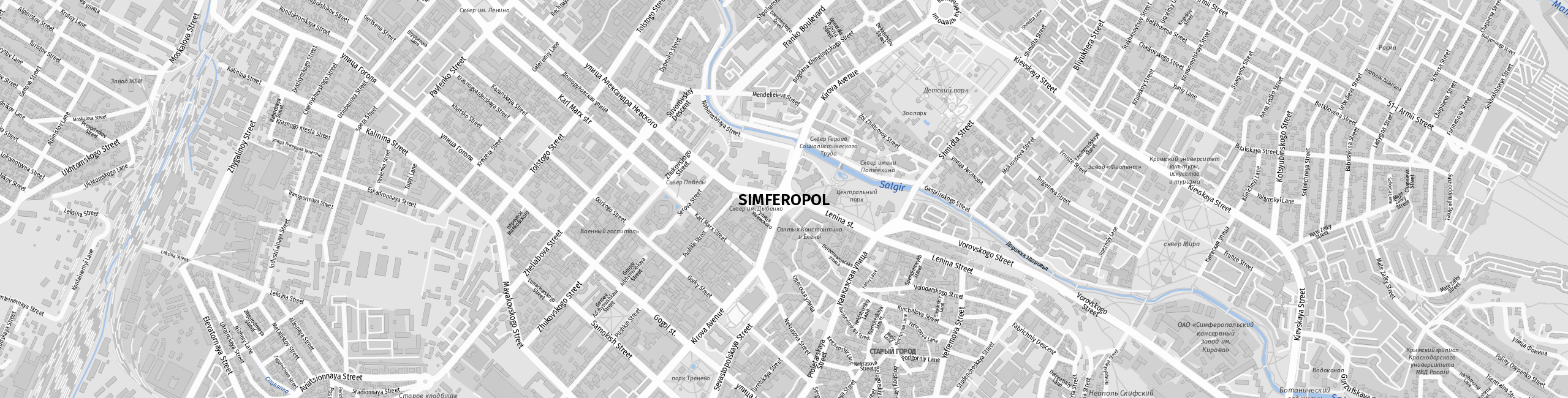 Stadtplan Simferopol zum Downloaden.