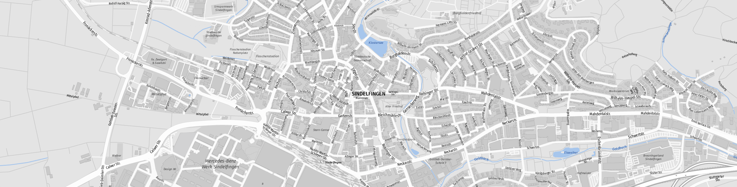 Stadtplan Sindelfingen zum Downloaden.