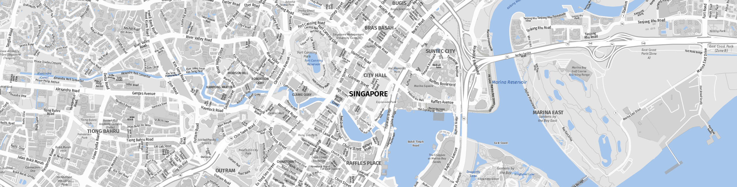 Stadtplan Singapur zum Downloaden.