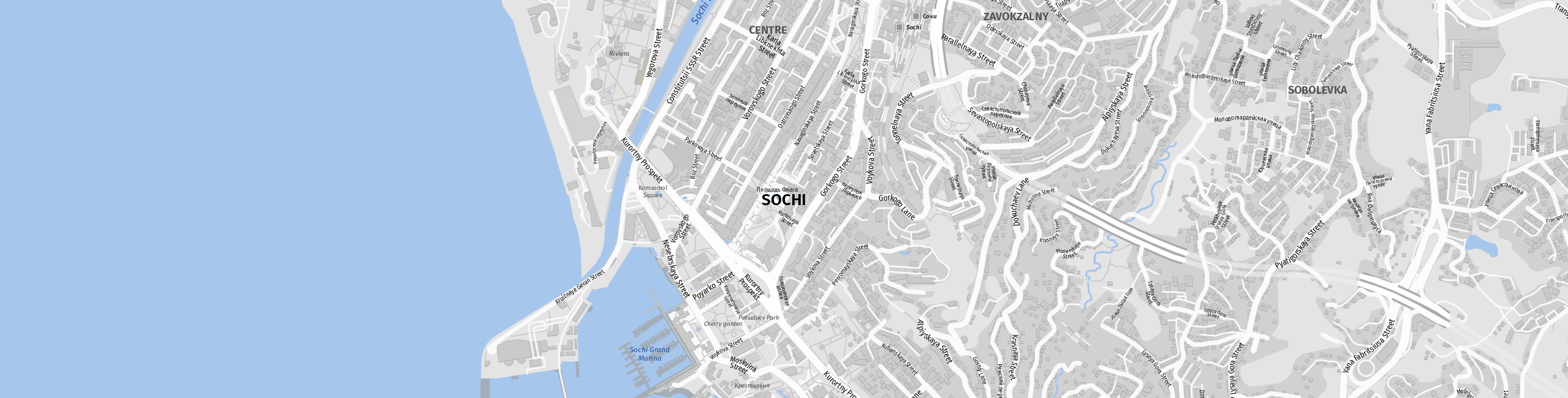Stadtplan Sotschi zum Downloaden.