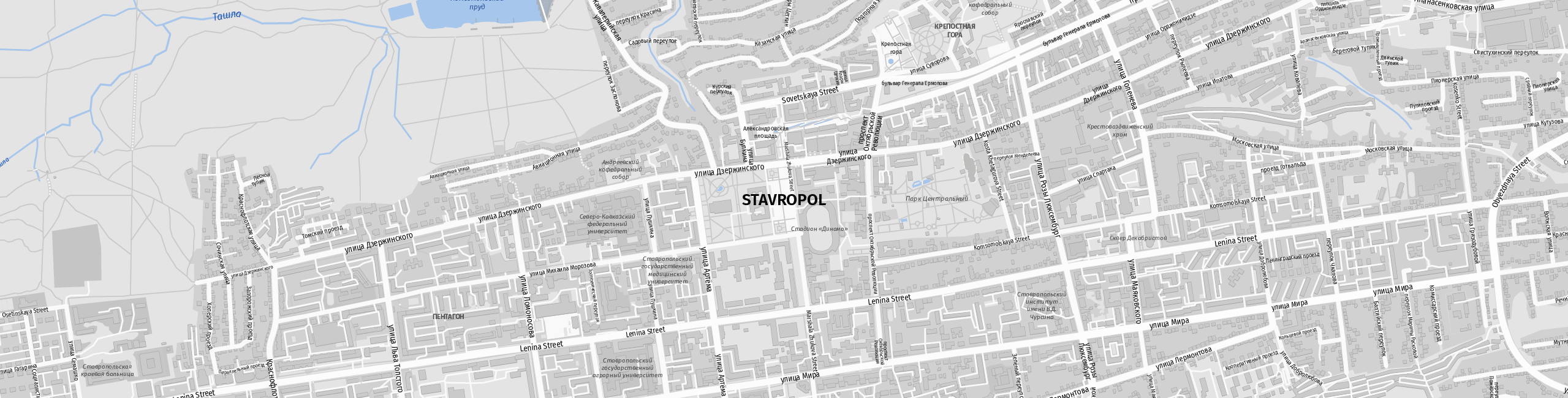 Stadtplan Stavropol zum Downloaden.