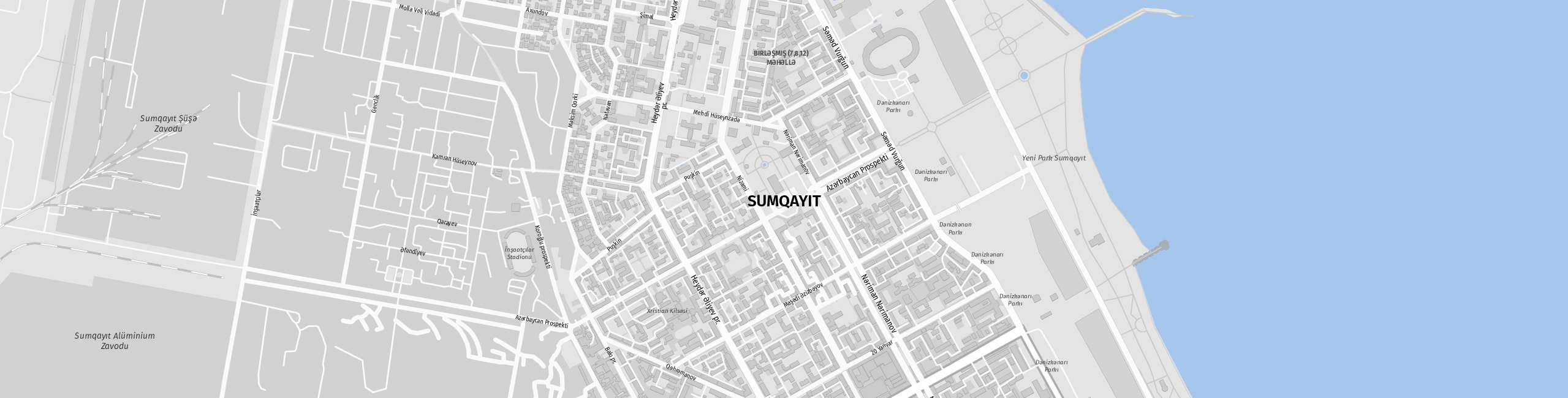 Stadtplan Sumgayit zum Downloaden.