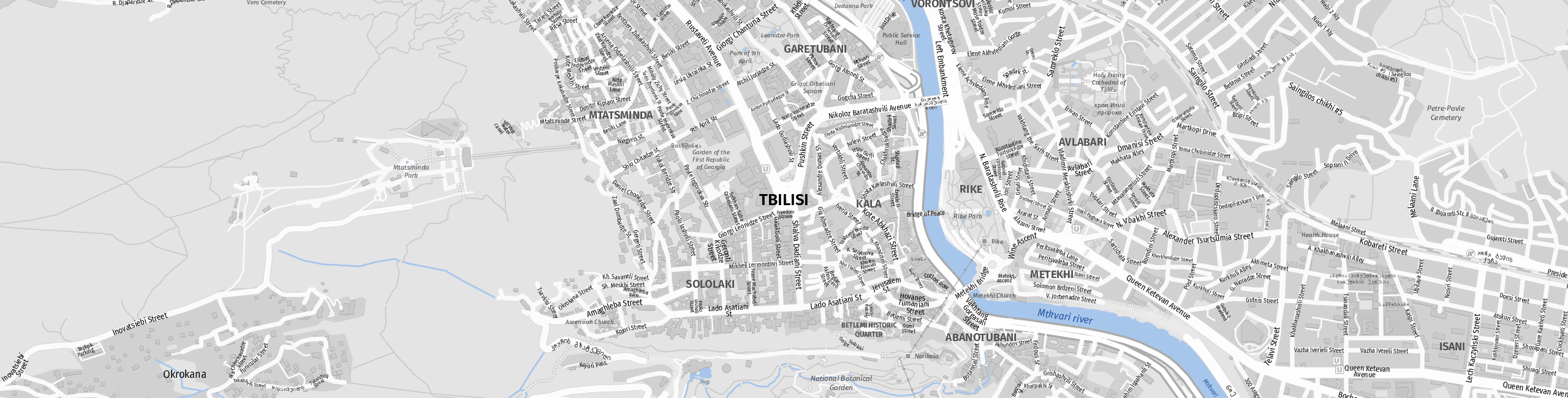 Stadtplan Tiflis zum Downloaden.