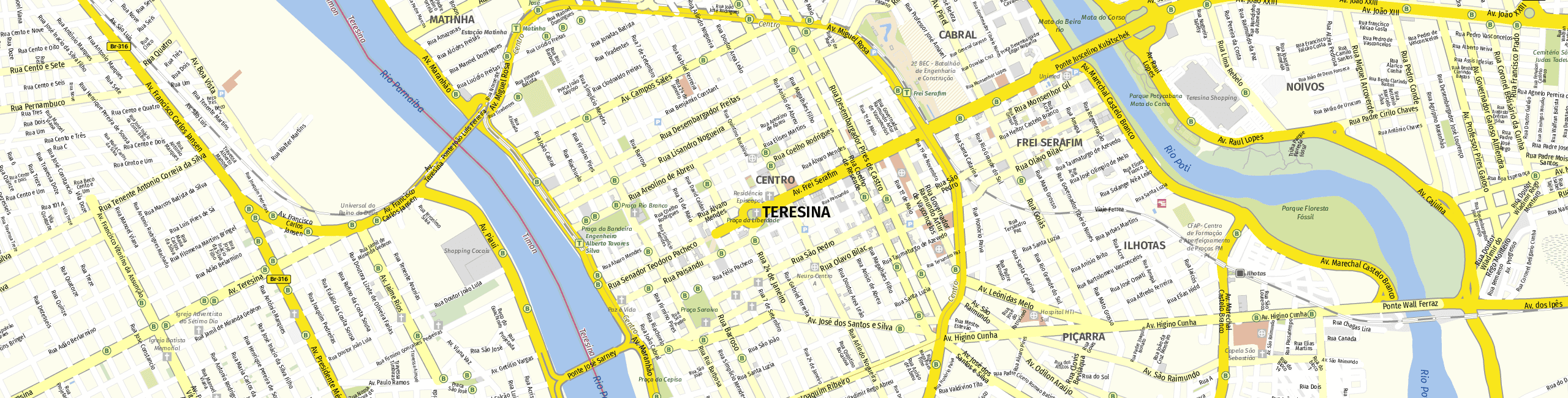 Stadtplan Teresina zum Downloaden.