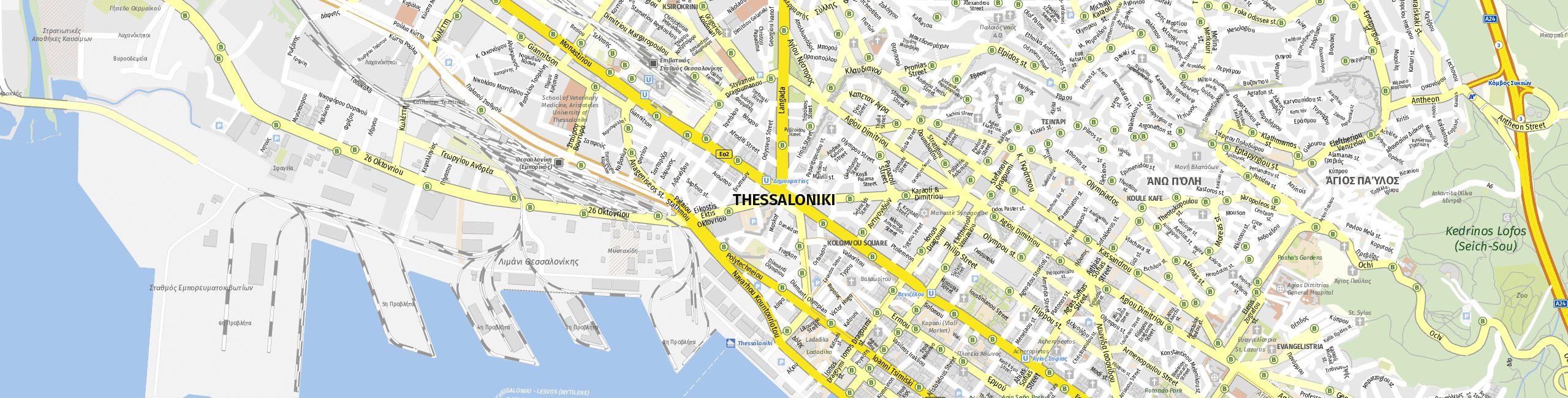 Stadtplan Thessaloniki zum Downloaden.