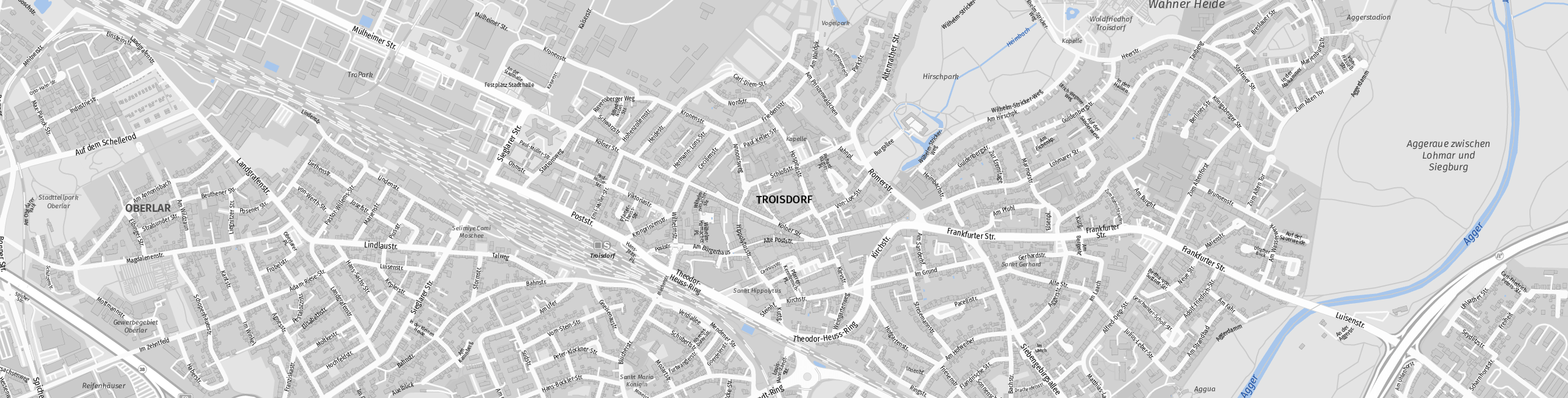 Stadtplan Troisdorf zum Downloaden.