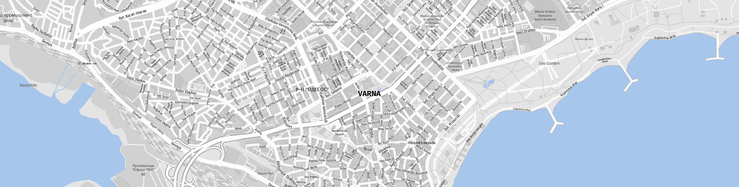 Stadtplan Varna zum Downloaden.