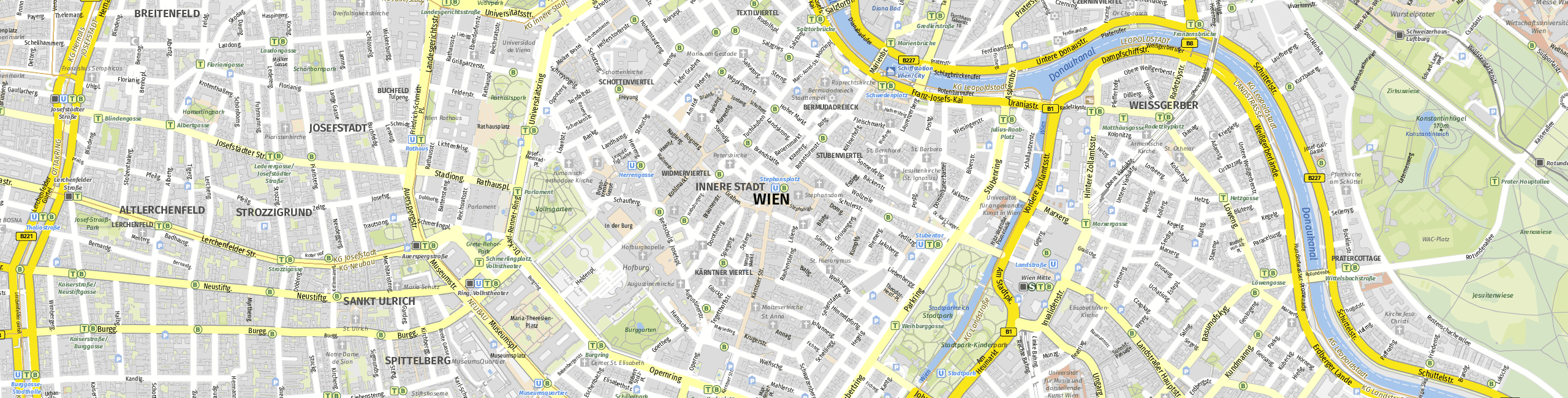 Stadtplan Wien zum Downloaden.