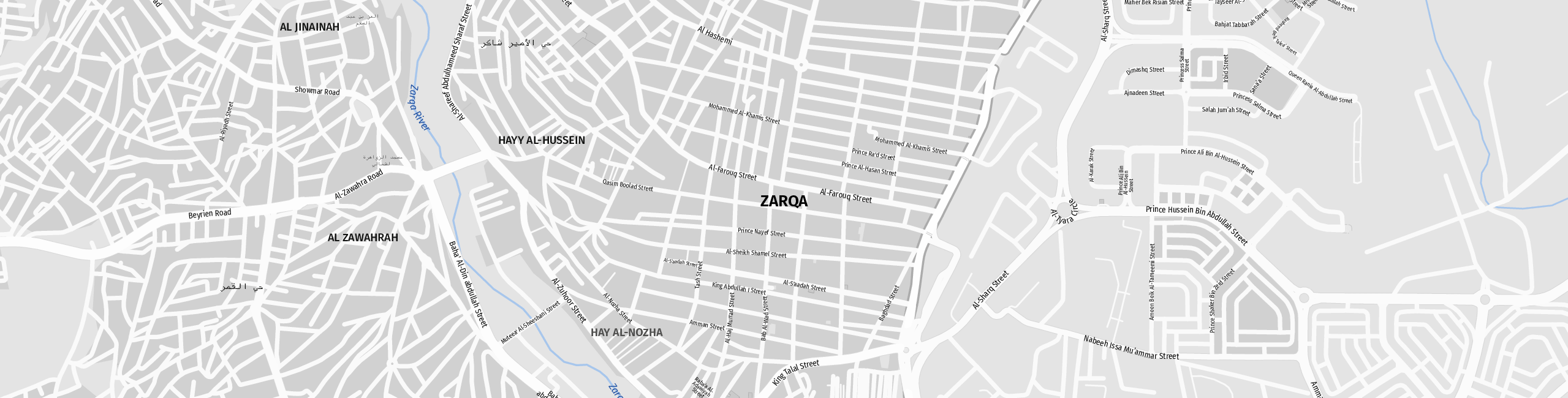 Stadtplan Zarka zum Downloaden.
