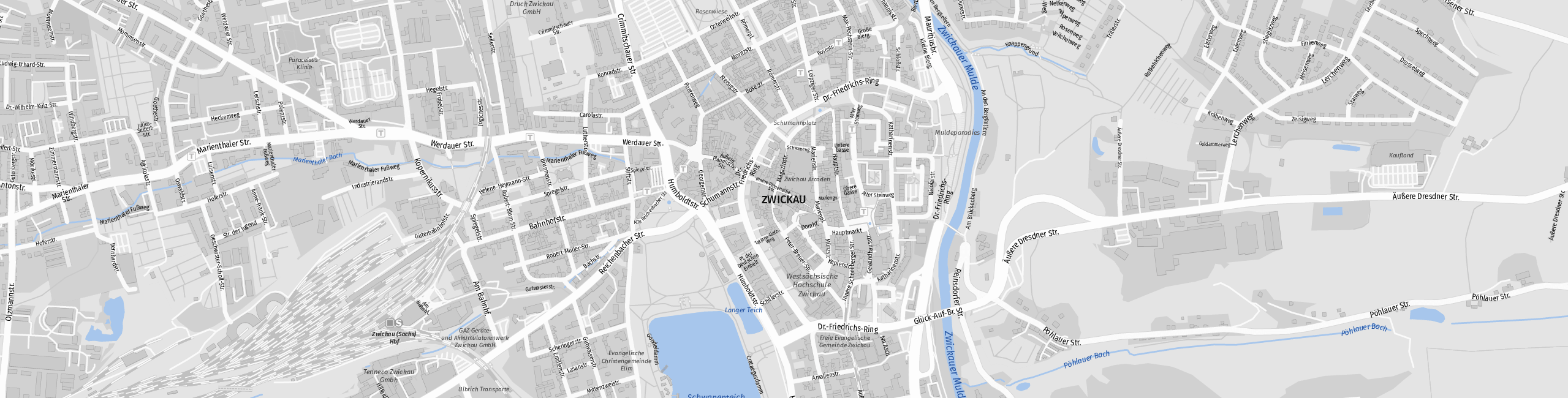 Stadtplan Zwickau zum Downloaden.