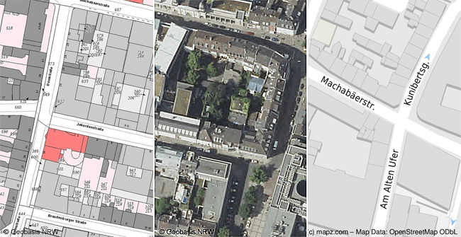 Liegenschaftskarten und Luftbilder für Immobilien-Exposés