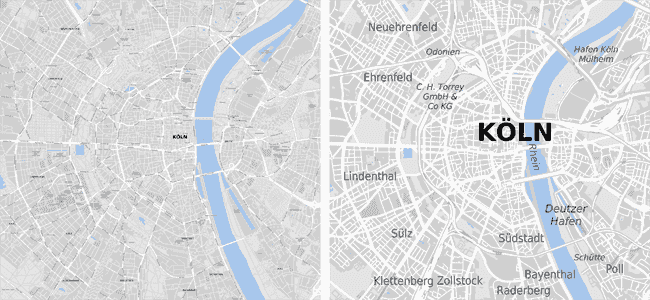 Straßenkarte Köln Download